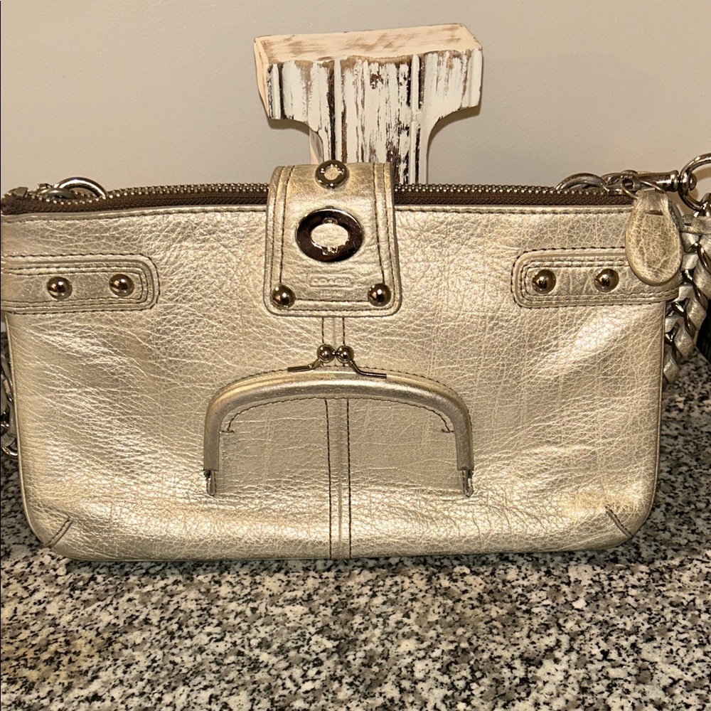 Coach Bridget 65th Anniversary Legacy Limited Ed. Bronze Clutch Shoulder Bag - Picture 13 of 16